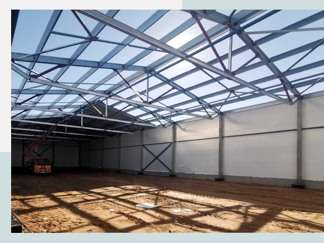 Строительство сенохранилищ в Губкине