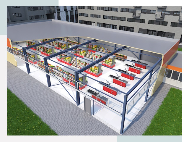 Строительство магазинов в Губкин от 609 руб. за м²