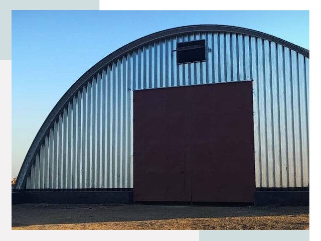 Бескаркасные ангары в Губкине