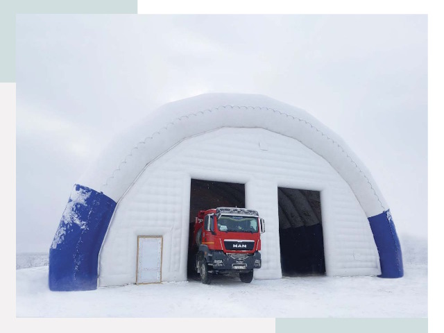 Мобильные ангары в Губкине