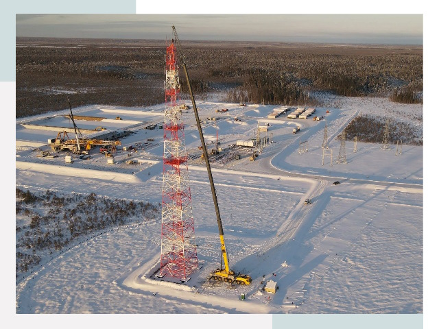 Мачты связи в Губкине