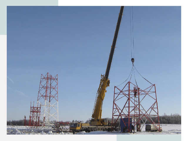 Монтаж вышек связи в Губкине