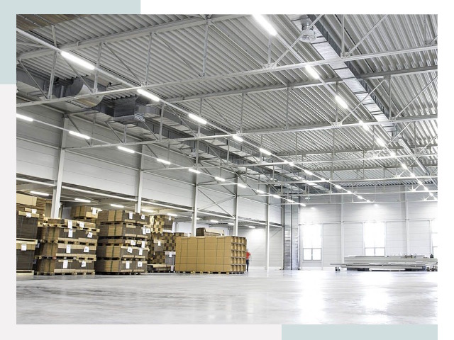 Освещение ангаров в Губкине