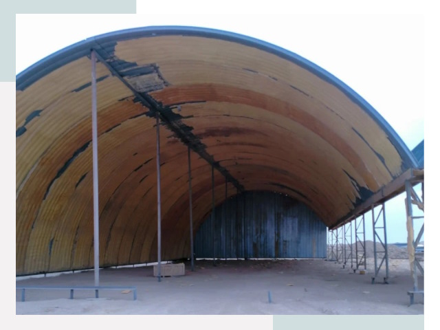 Реконструкция ангаров в Губкине