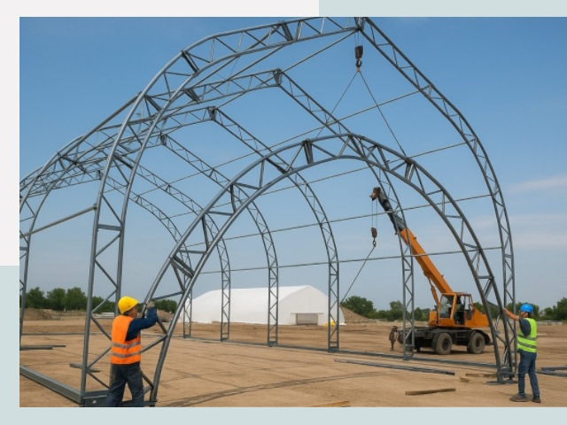 Монтаж ангаров в Губкине от 609 руб. - Надежно и быстро