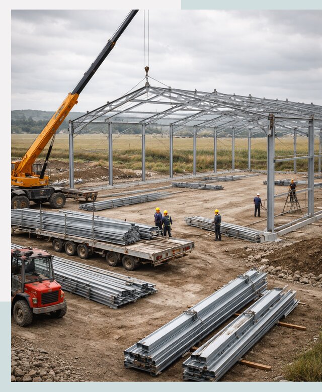 Строительство ангаров для сельхозтехники в Губкине под ключ