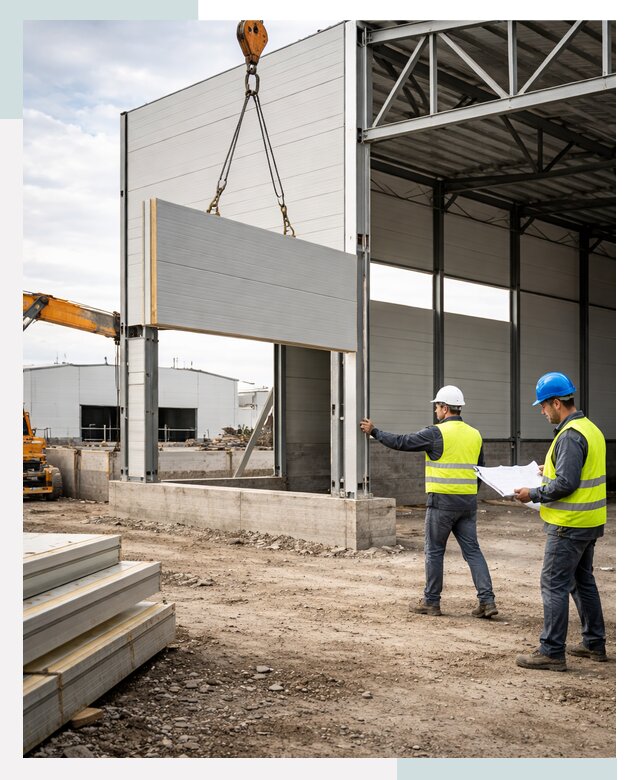 Склад из сэндвич панелей под ключ в Губкине от 9650 р. | СтальСтрой-Гбк