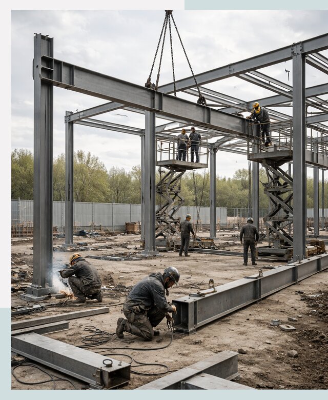 Строительство выставочных павильонов из металлоконструкций в Губкине